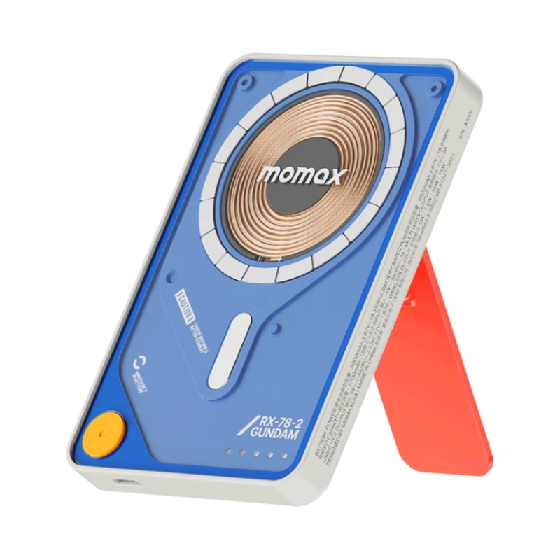 Momax x Gundam 1-Power X Pro | Magnetic Wireless Power Bank 5000mAh With Built-In USB-C Cable - Limited Edition