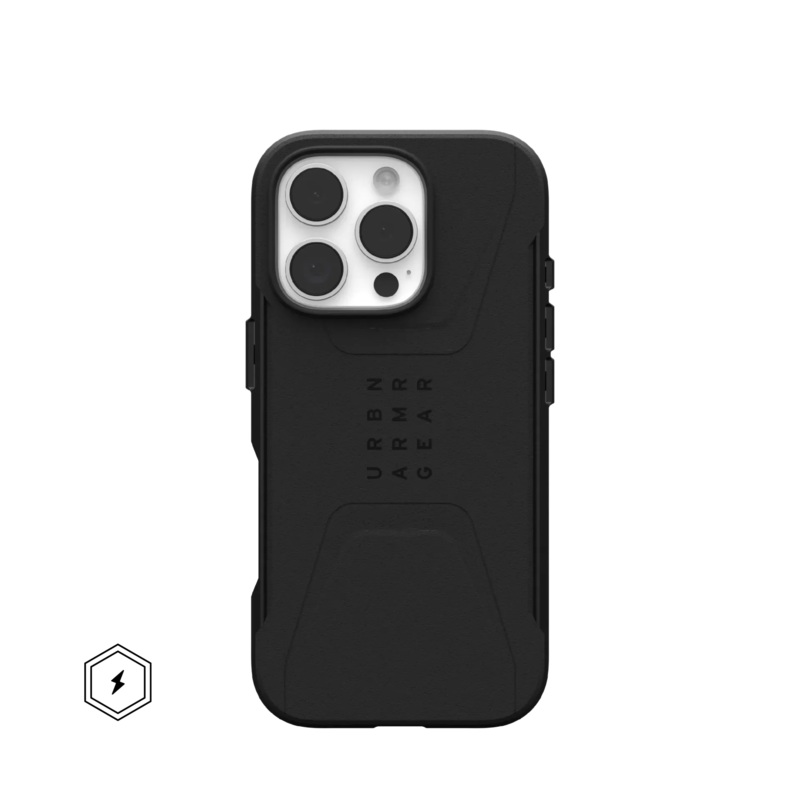 UAG iPhone 16 series Civilian Case - Black