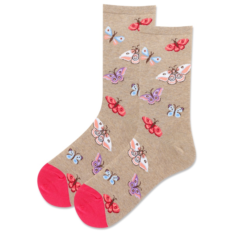 WOMEN'S MOTH CREW SOCKS