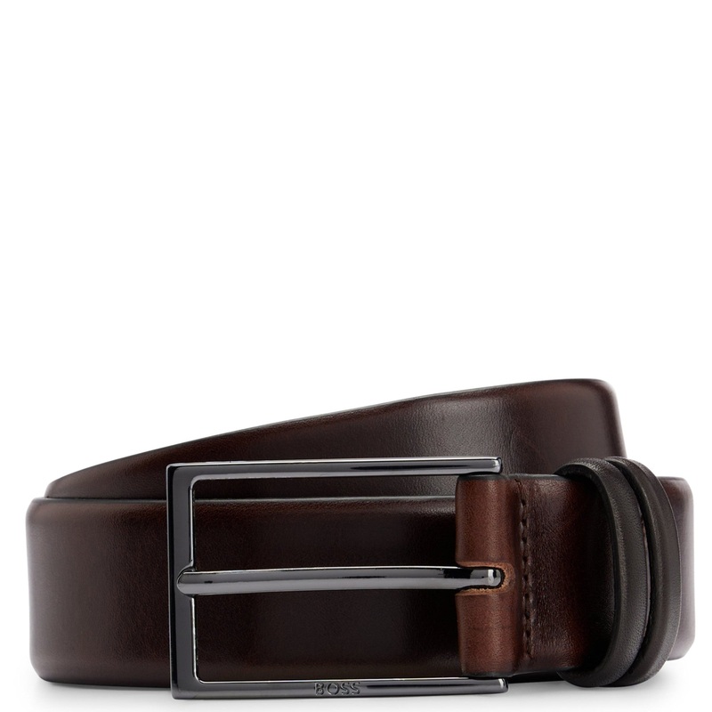 BOSS Carmello - Ledergrtel 3.5 cm (dark brown, 95)