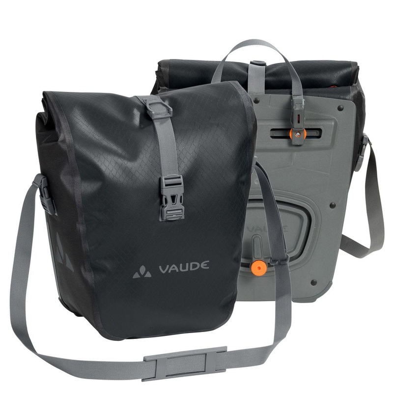 Vaude Bike Aqua Front - Vorderradtasche (2x14L) (Bikepacking) 31 cm (black)