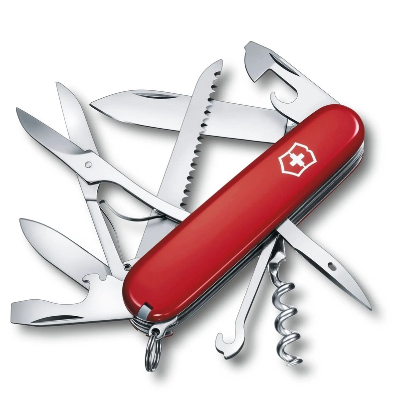 Victorinox Schweizer Offiziersmesser "Huntsman" 9.1 cm (rot)