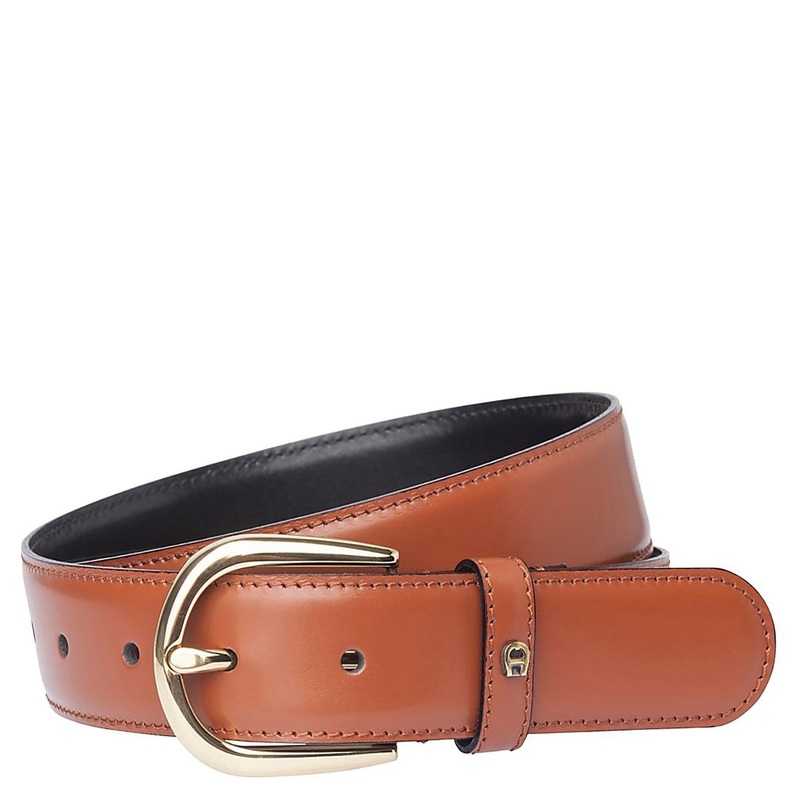 Aigner Basic Belt - Grtel 35 mm S-Schliee (cognac, 100)