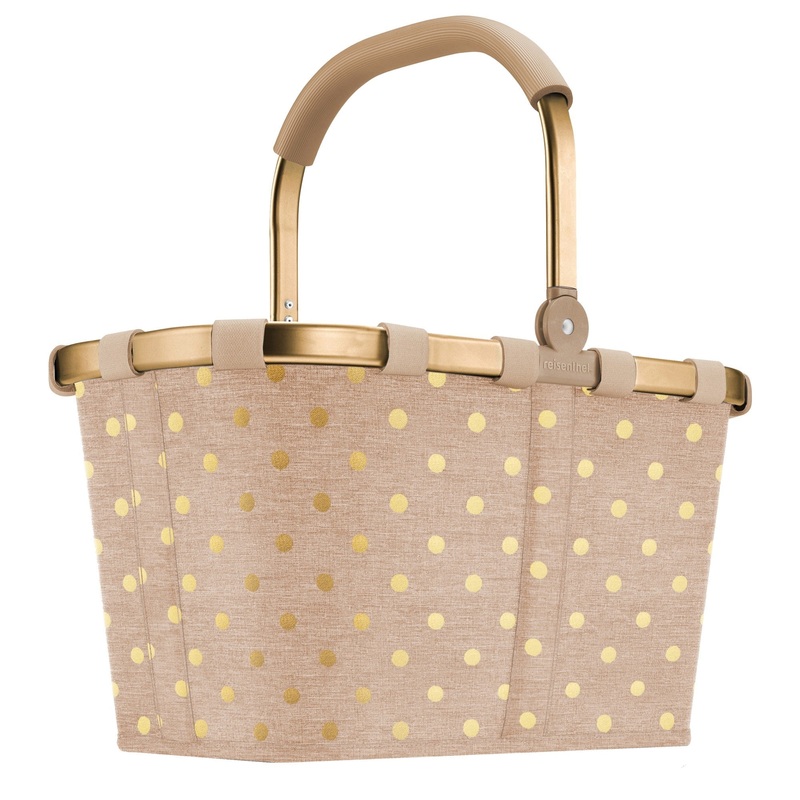 reisenthel carrybag - Einkaufskorb (frame metallic dots coffee)