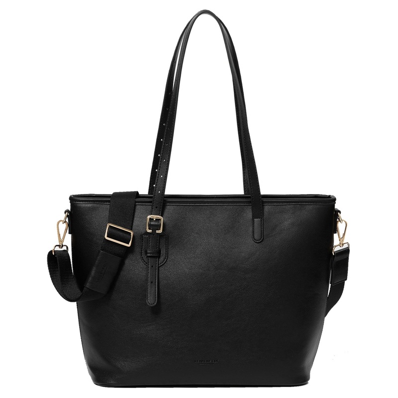Seidenfelt Heby - Shopper 43 cm (black/gold)
