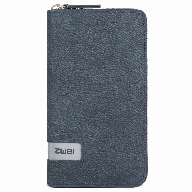zwei Mademoiselle MW2 - Geldbrse 15cc 20 cm (nubuk-blue)
