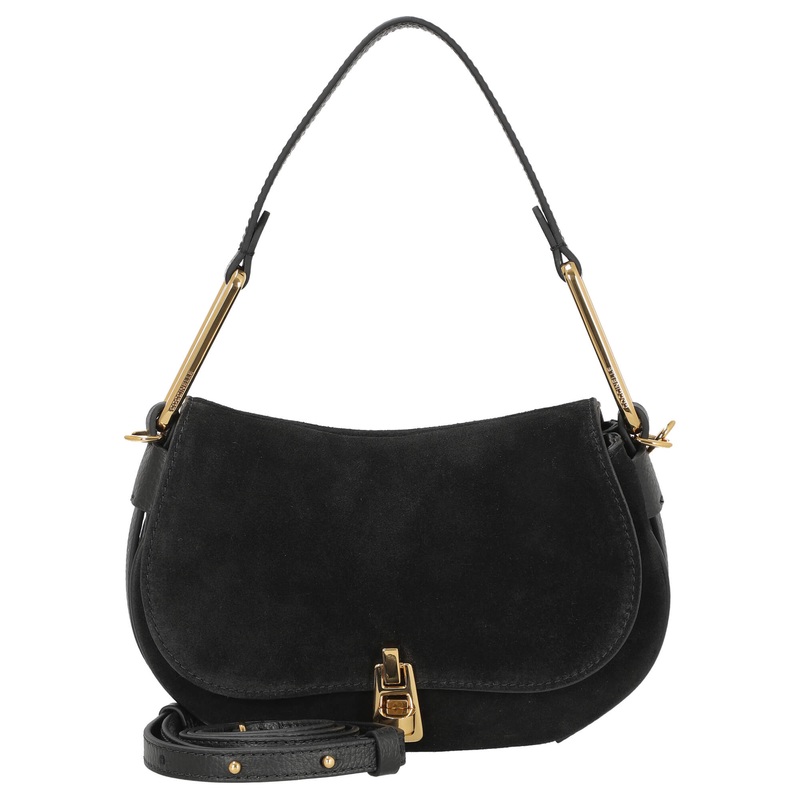 Coccinelle Magie Suede - Schultertasche 22 cm (noir/noir)
