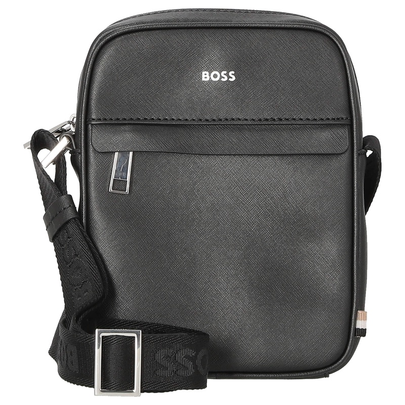 BOSS Zair Ns Zip - Umhngetasche Leder 21 cm (schwarz)