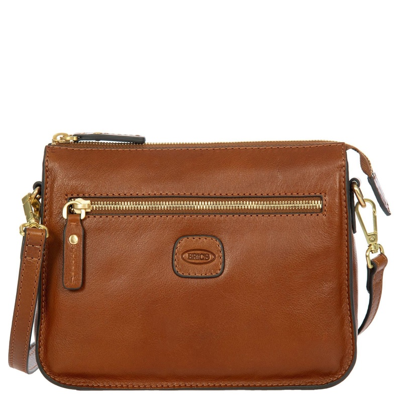 Brics Volterra - Umhngetasche 23 cm (tobacco)