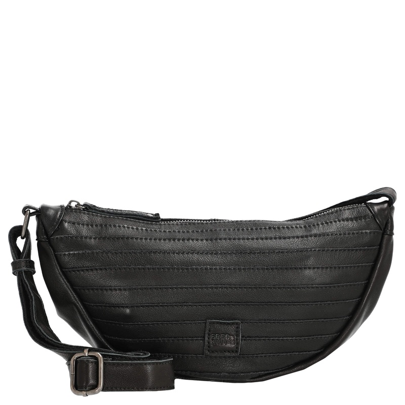 FREDsBRUDER Layer Halfmoon Bag - Umhngetasche 31 cm (black)