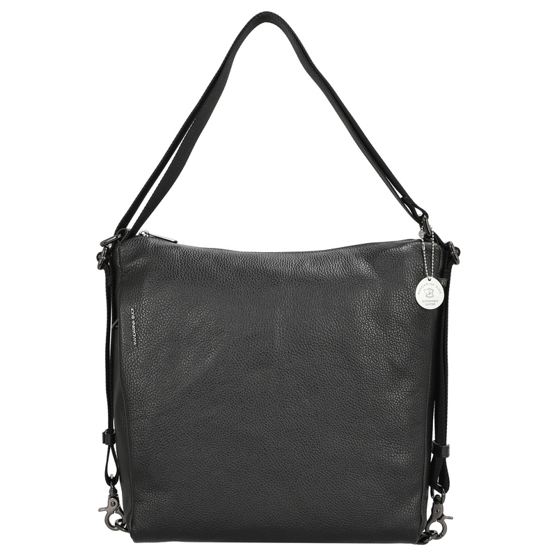 Mandarina Duck Mellow Leather - Schultertasche 36 cm (nero)