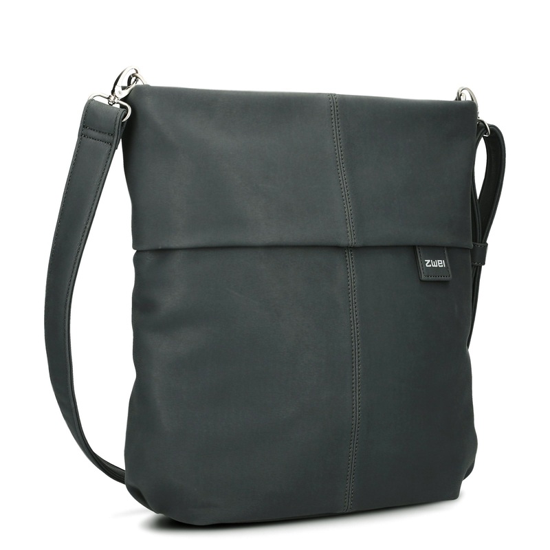 zwei Mademoiselle M12 - Schultertasche 32 cm (velours-ash)