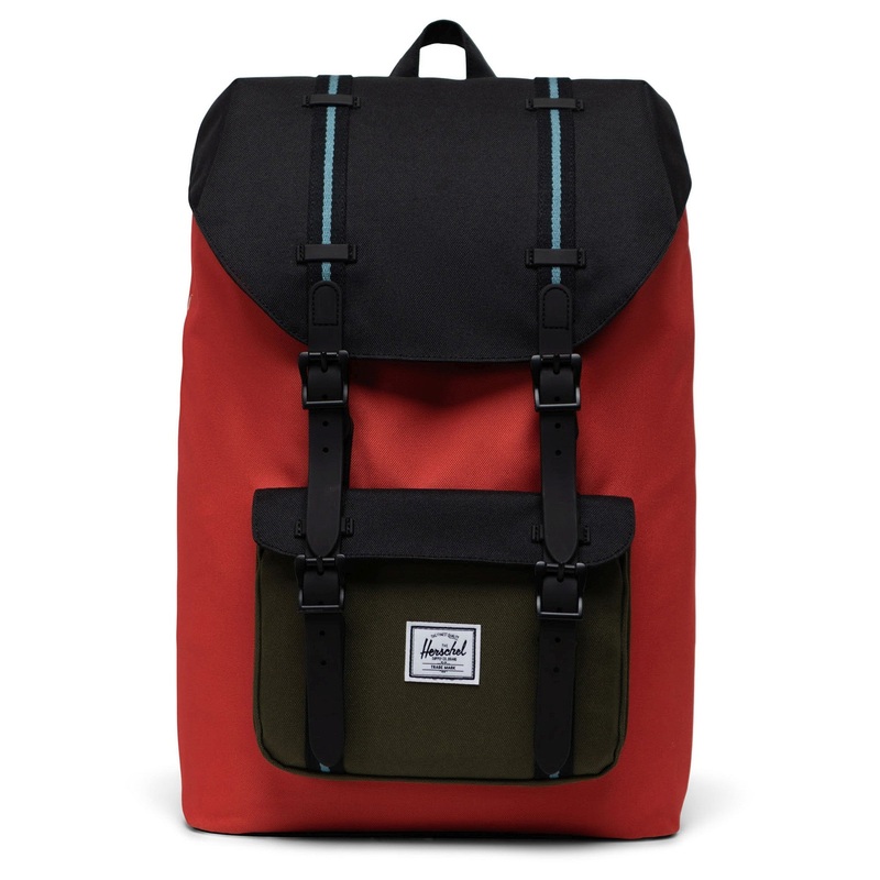 Herschel Little America Mid 17 - Rucksack 40 cm (chili/black/ivy green/storm blue)
