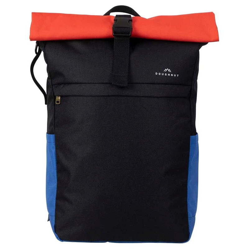 Doughnut Jetpack Reborn 22 - Rolltop Rucksack 15" 68 cm erw. (schwarz x grapefruit)