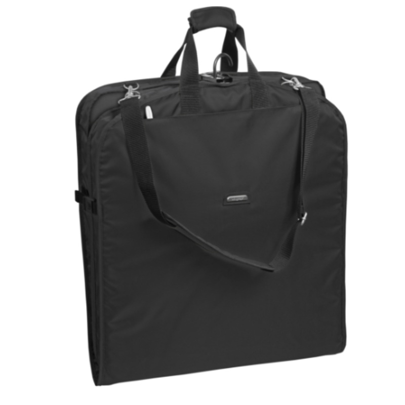45" Premium Extra Wide Garment Bag with Shoulder Strap and Two Large Pockets