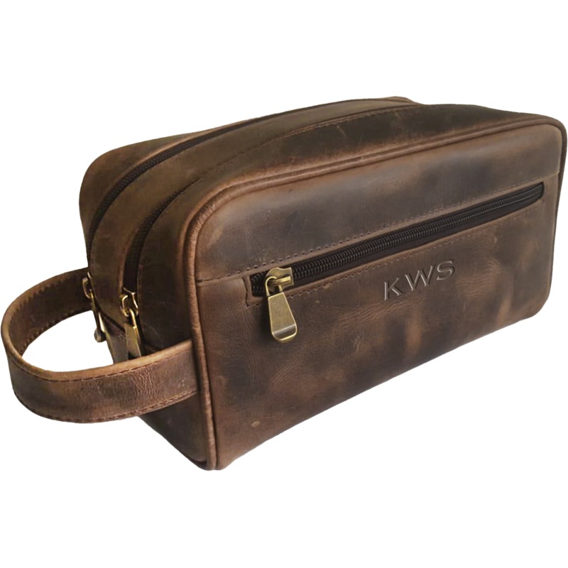 DayTrekr 2 Zip Kit Distressed Leather