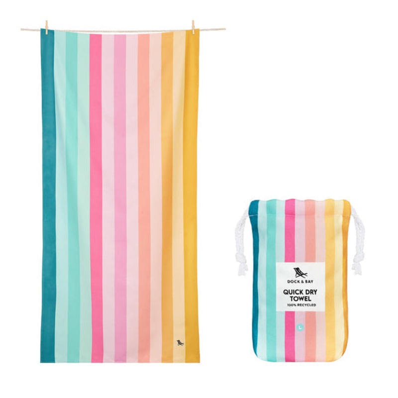 Summer Quick Dry Beach Towel -Coastal Candy