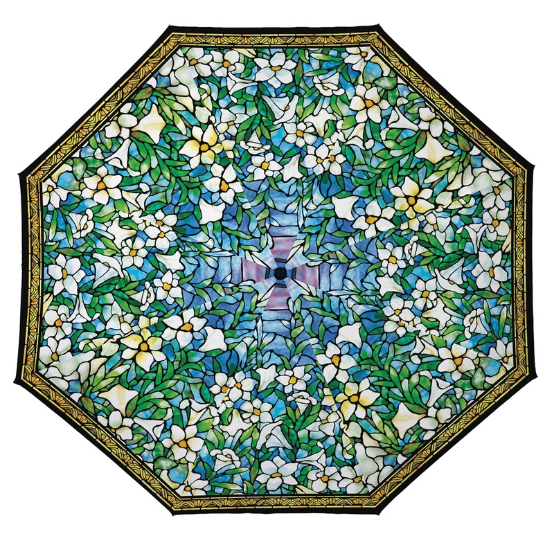 Travel Umbrella Tiffany Field of Lilies