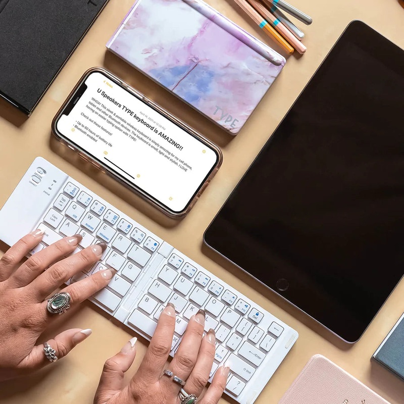 Type Wireless Folding Keyboard Gemstone