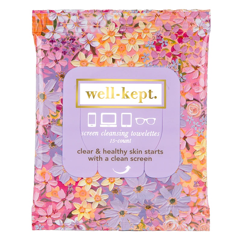 well-kept Screen Cleansing Towelettes - Flower Power