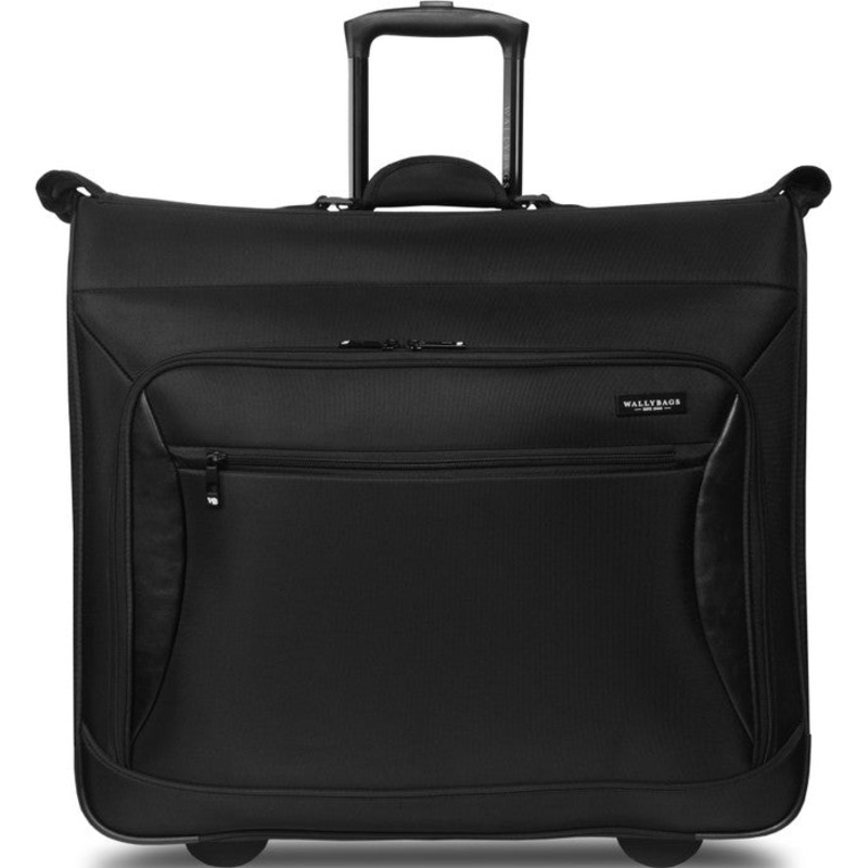 Solutions Wheeled Garment Bag 45" with Pockets-black
