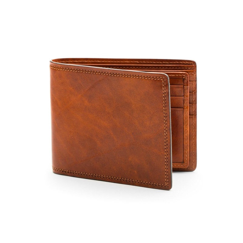 Bosca Men's Dolce Collection - Eight-Pocket Deluxe Executive Wallet w/ Passcase