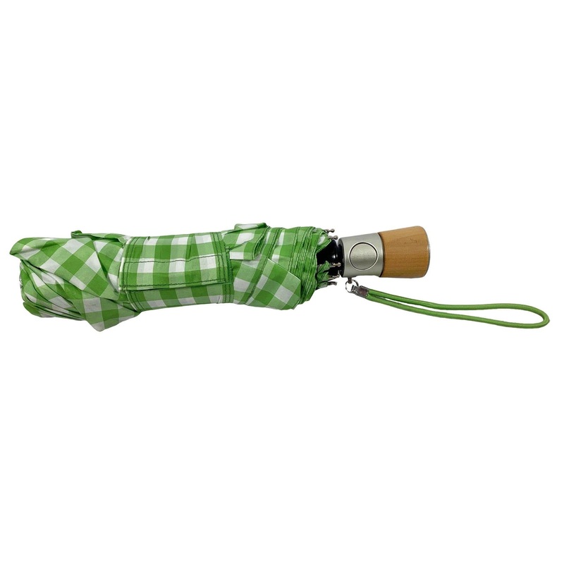 Totes Auto Open/Close Umbrella 43 in. with Wooden Handle