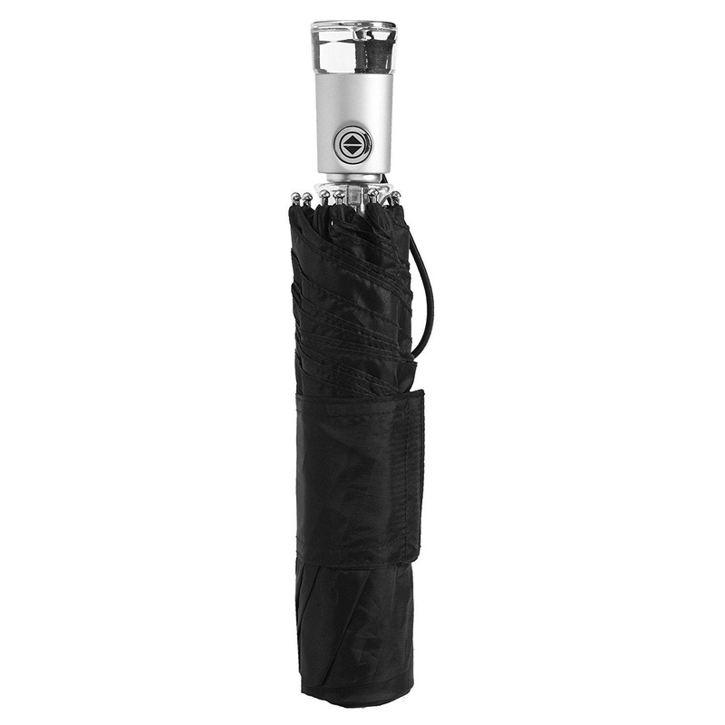 Totes Ladies Signature Auto Open Auto Close Compact Umbrella