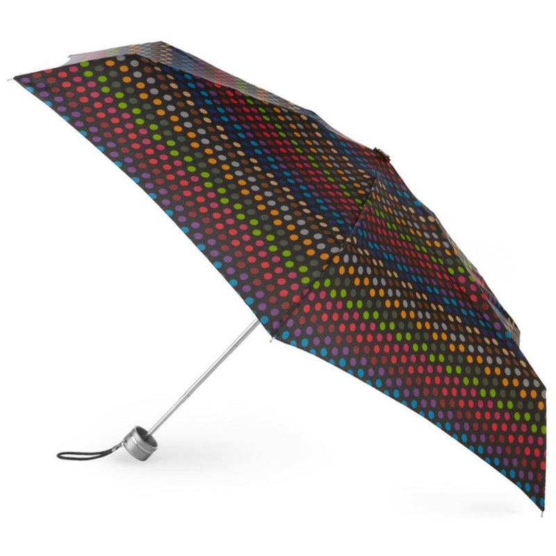 Totes Ladies Signature Micro Manual Compact Umbrella