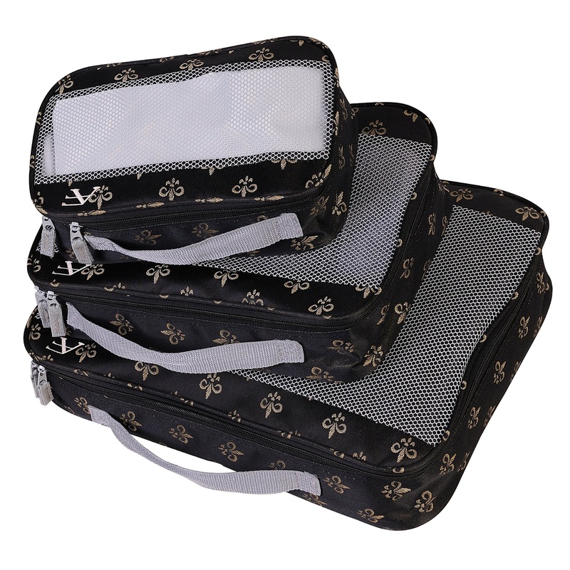 American Flyer Fleur de lis Travel Packing Cubes