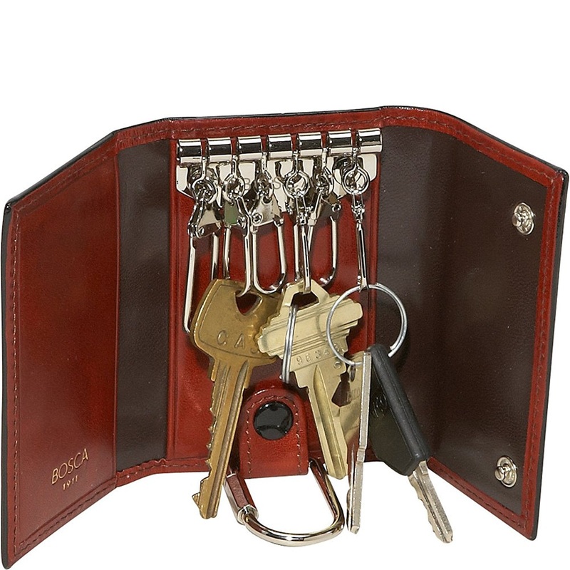Bosca Men's Old Leather Collection - 6 Hook Key Case
