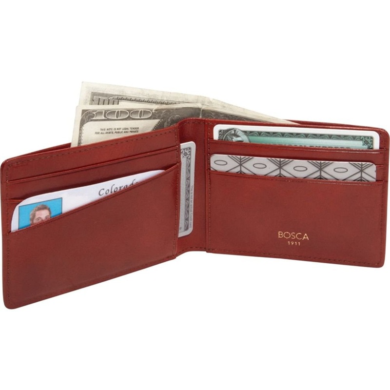 Bosca Old Leather Small Bifold Wallet