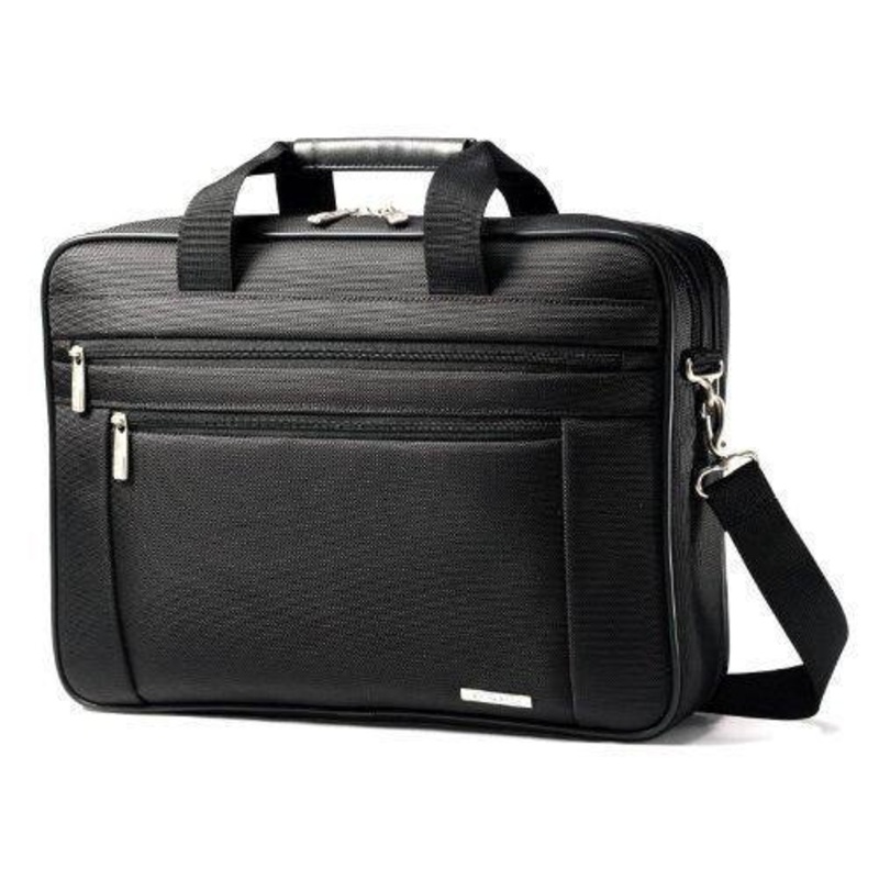 Samsonite Classic Business Perfect Fit Two Gusset Laptop Bag - 15.6"