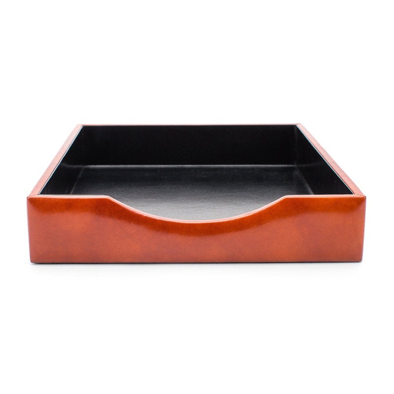 Bosca Letter Tray Old Leather
