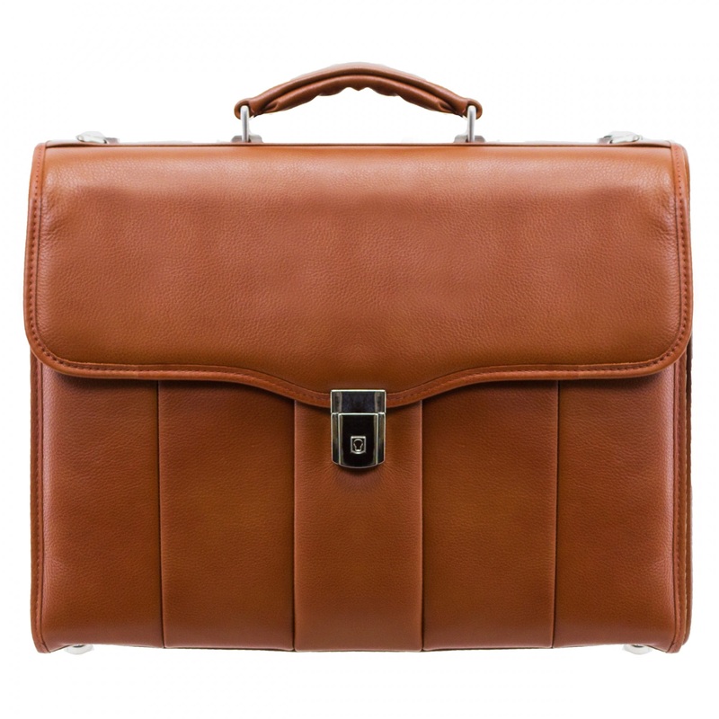 McKlein USA North Park 15.4" Leather Executive Laptop Briefcase