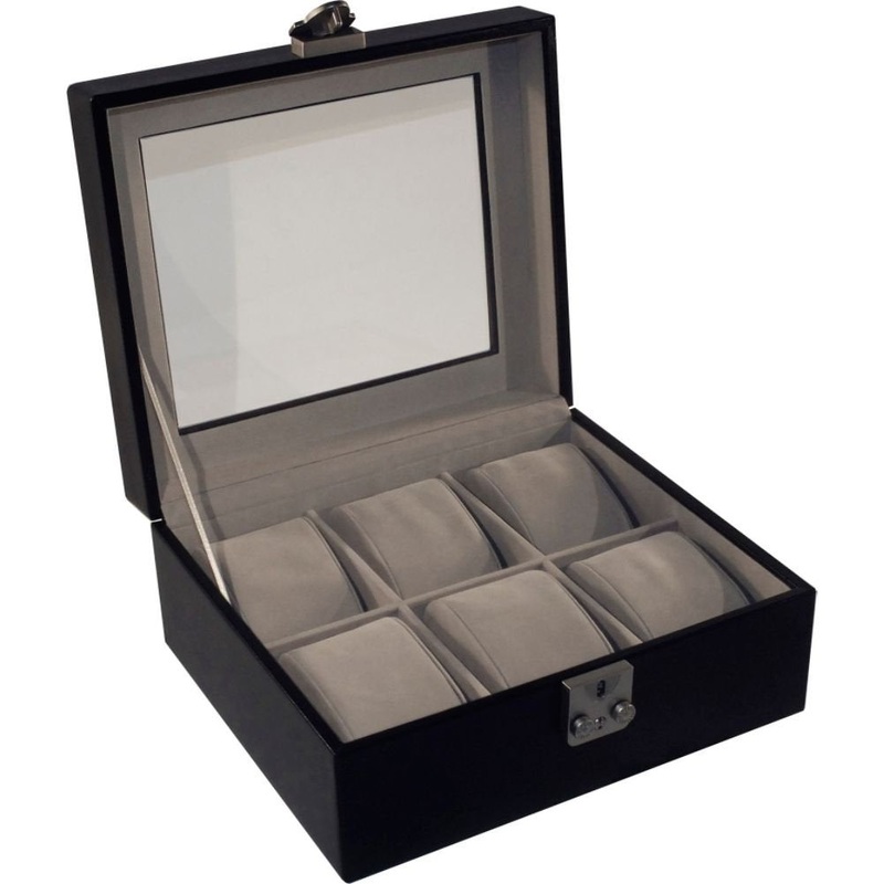 Royce Leather Aristo 6 Slot Watchbox