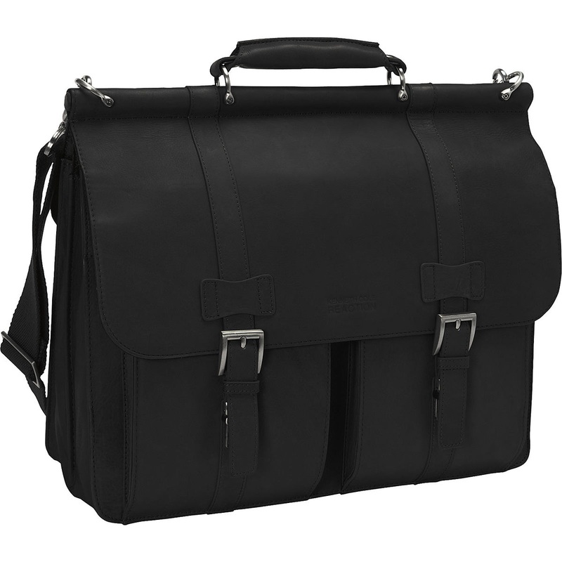 Kenneth Cole Reaction "Mind Your Own Business" Double Gusset Dowel Rod Portfolio