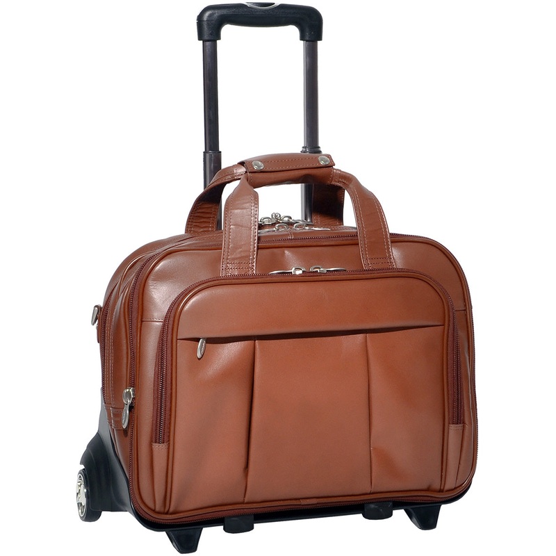 Mcklein R Series Damen Leather 17In Wheeled Catalog Case