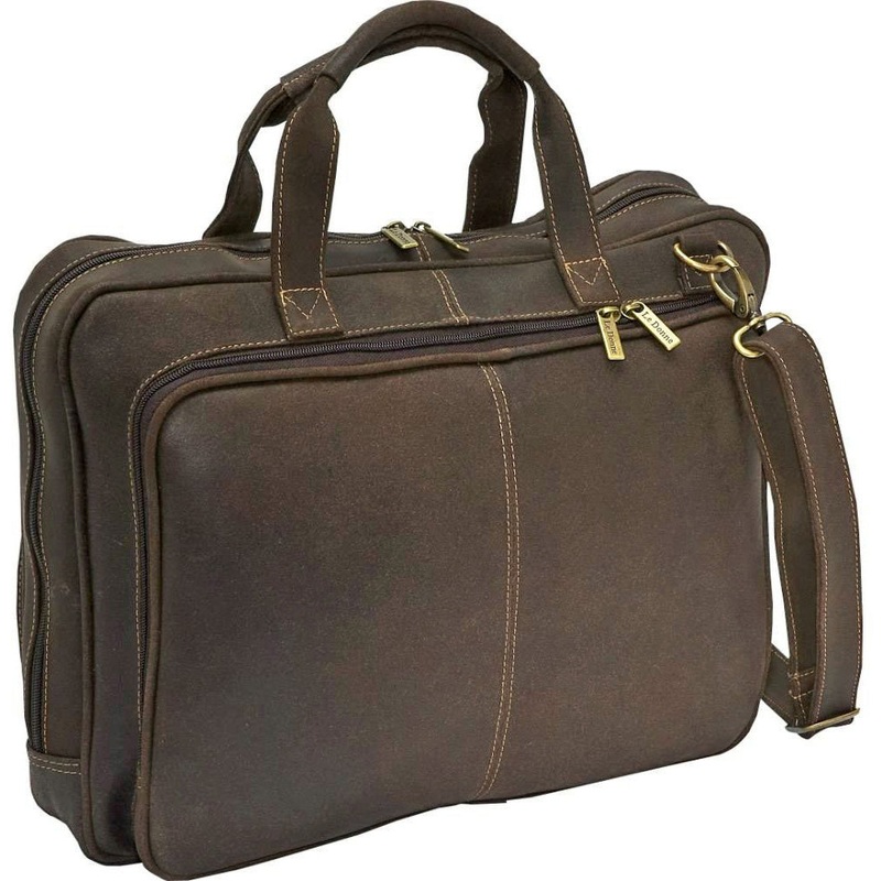 Ledonne Leather Distressed Laptop Brief