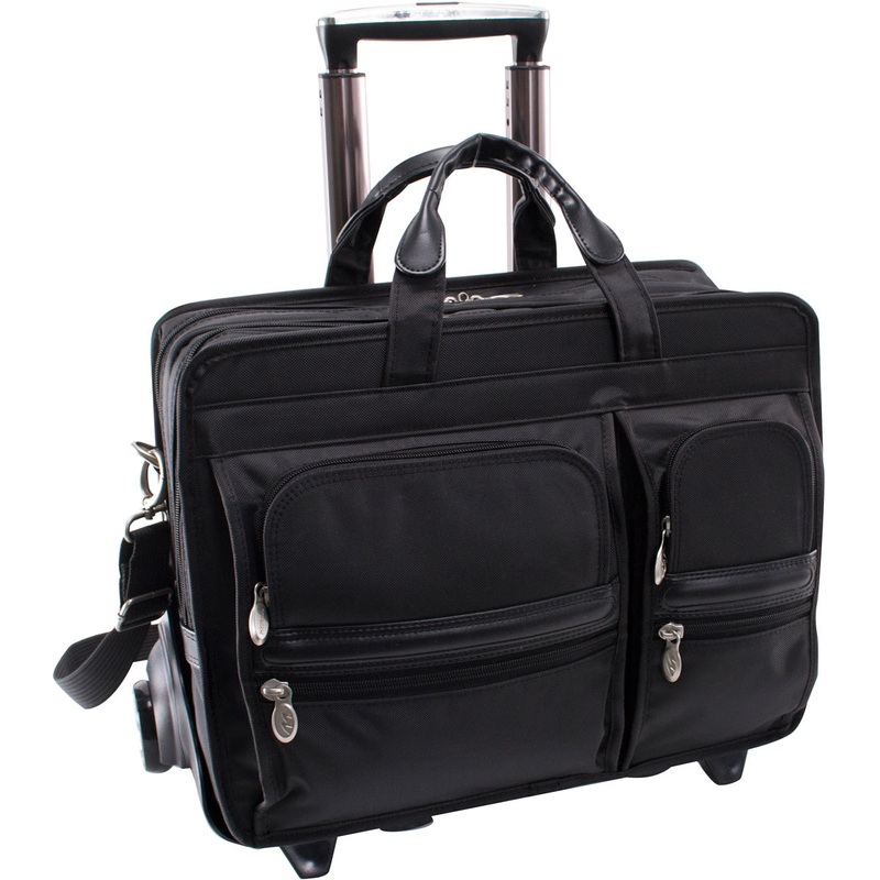Mcklein P Series Clinton Nylon 17In Wheeled Laptop Case