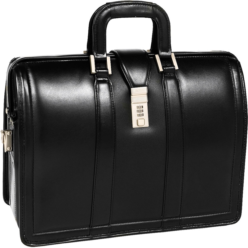 Mcklein V Series Morgan Leather 17In Litigator Laptop Brief