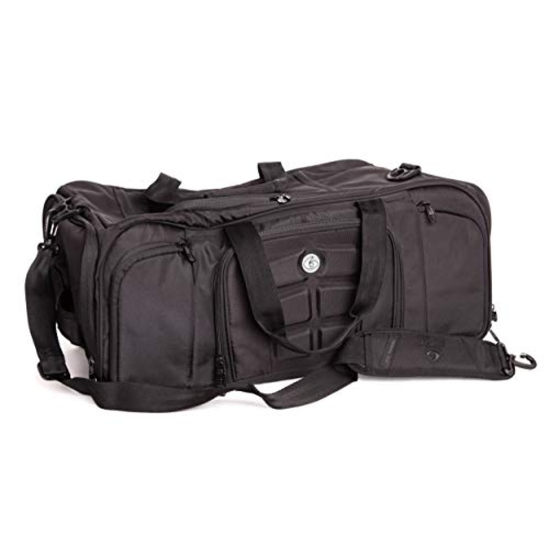 6 Pack Fitness Expert Beast Duffle 500 Stealth Black w/Removable Core