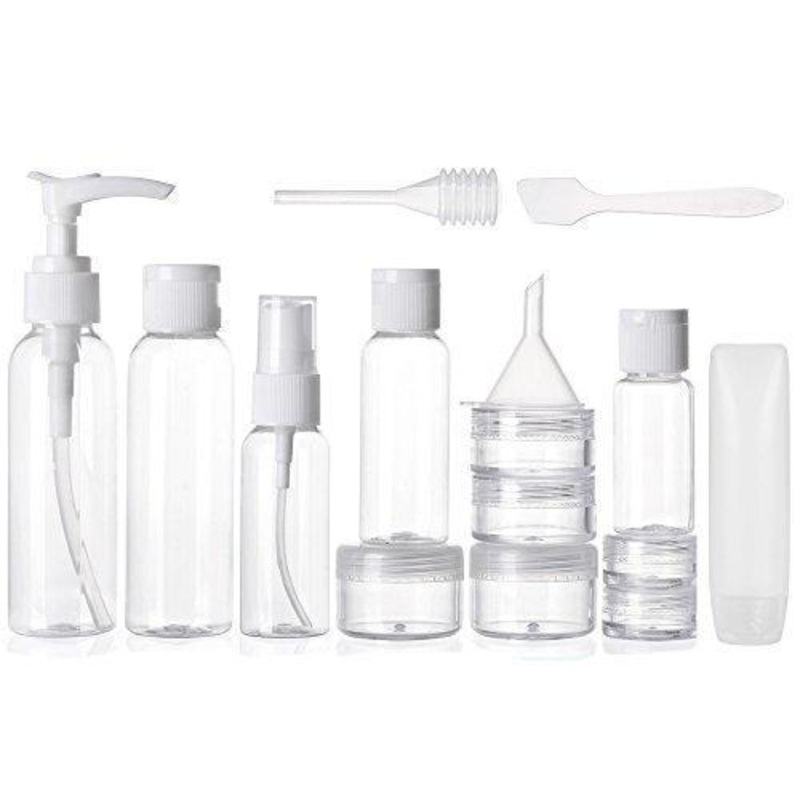Alink 16Pcs Travel Size Toiletry Bottles Set, Tsa Approved Clear Cosmetic Makeup Liquid