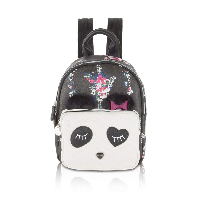 Betsey Johnson Women's Kitsch Backpack Black Floral One Size