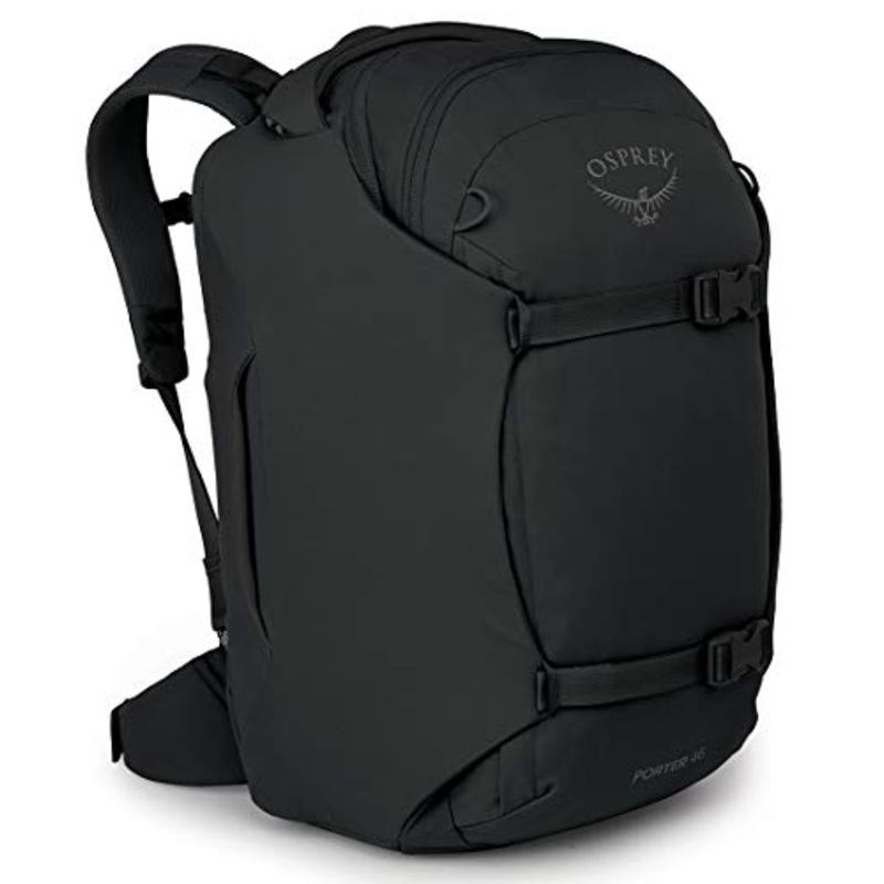 Osprey Porter 46 Travel Backpack, Black, One Size