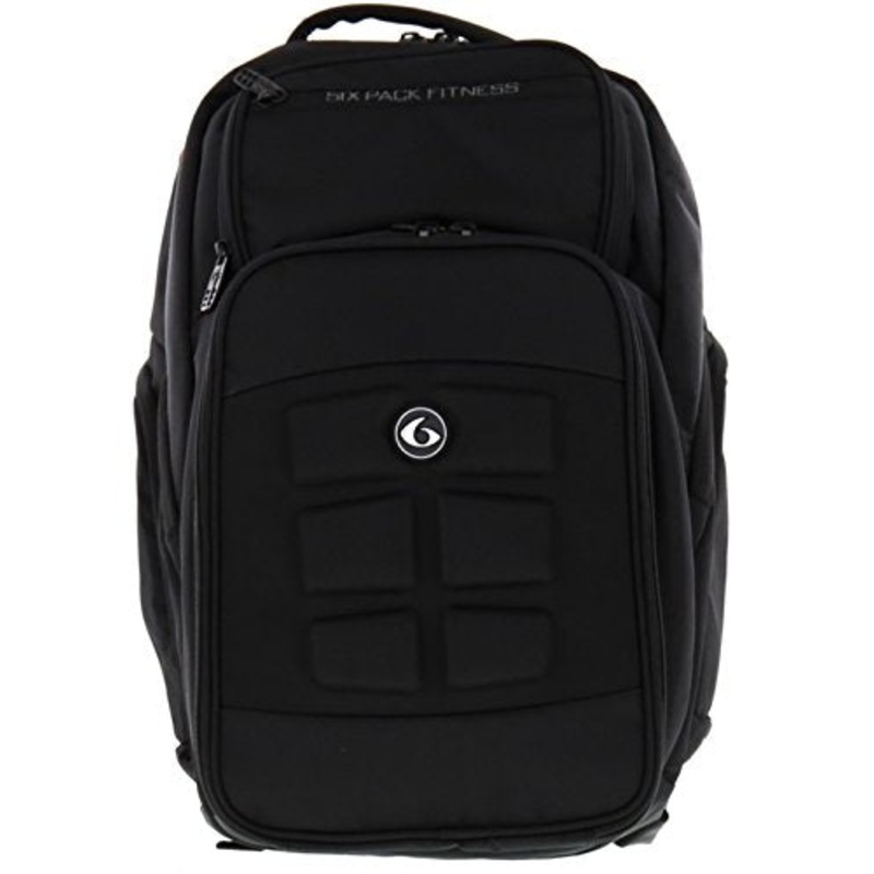 6 Pack Fitness Expedition 500 Backpack - Black Stealth Meal Management Bag