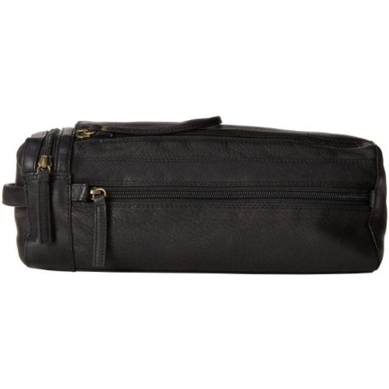 Derek Alexander Twin Top Zip Shave Kit, Black, One Size