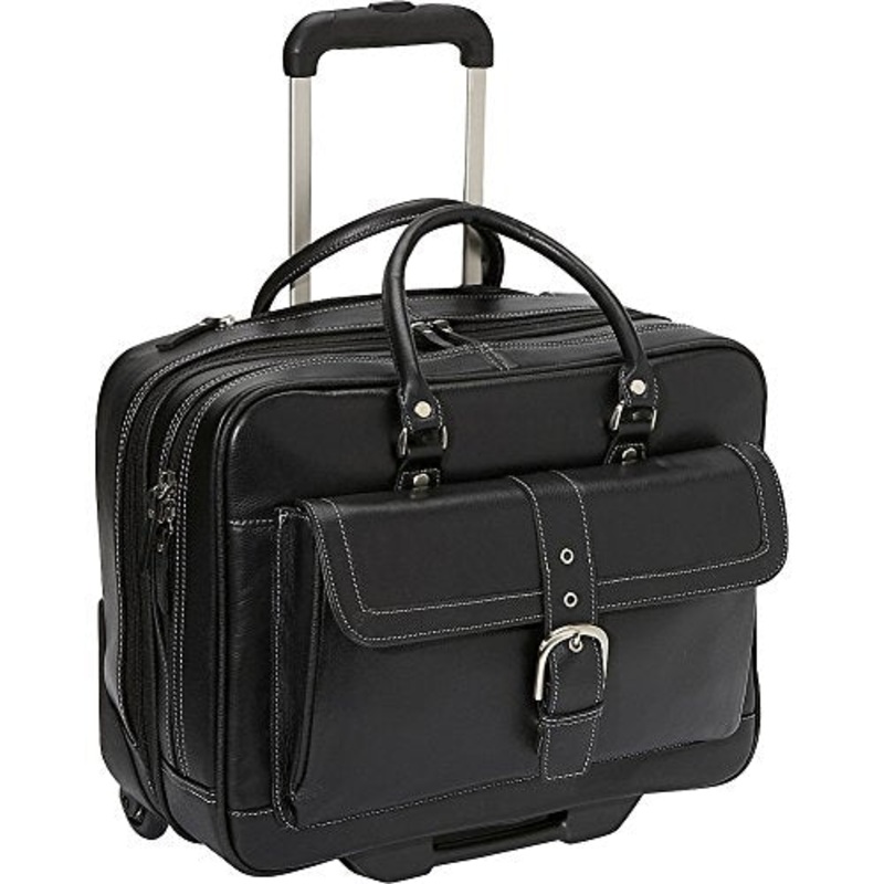 Heritage Soho Leather Mobile Office (Black)