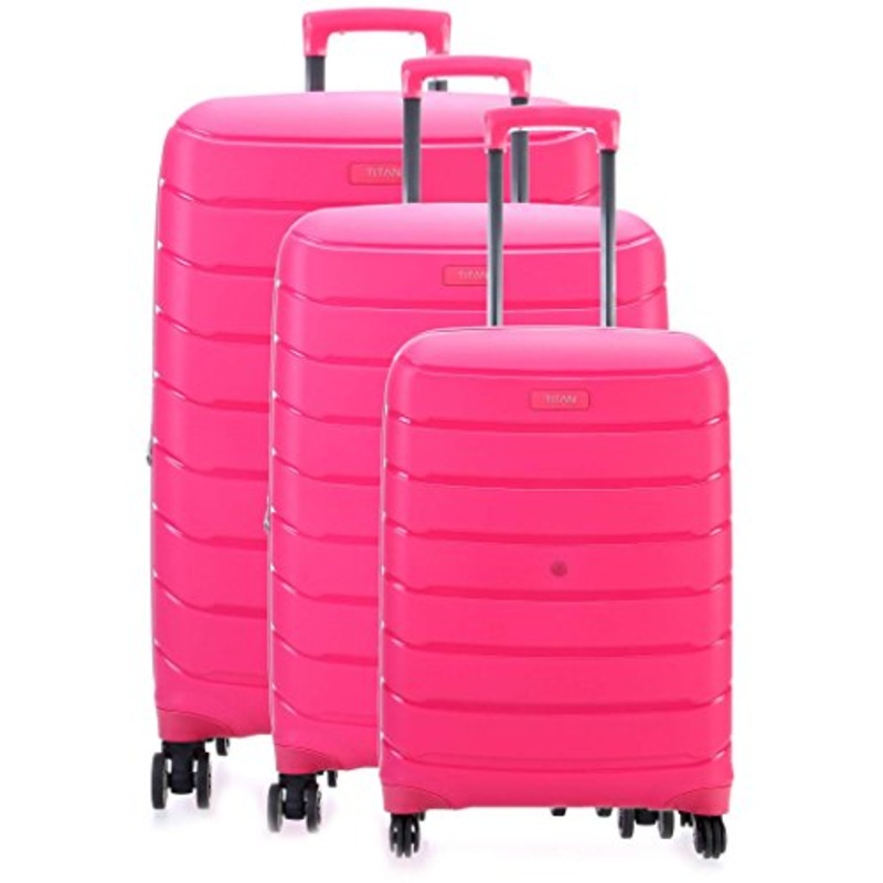 Titan Limit 3 Piece Polypropylene Unbreakable Spinner Set - 30", 27", 21" (Hot Pink)