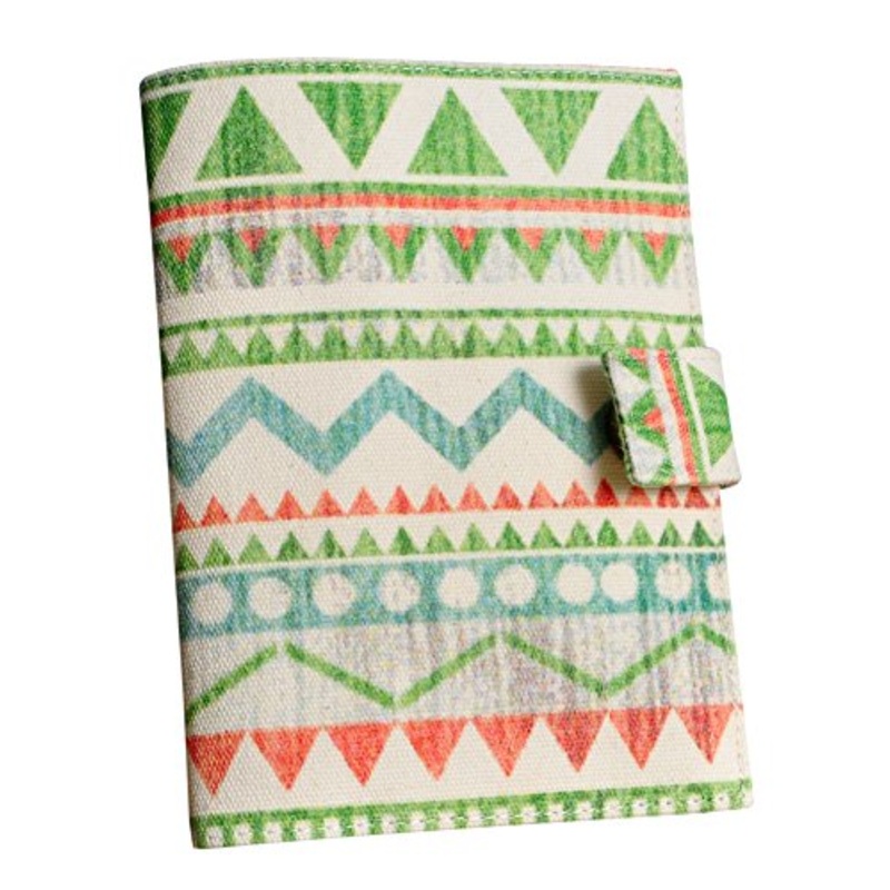 Vietsbay'S Aztec Patterns 28 Canvas Passport Holder Cover Case
